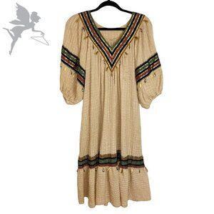 Baja Milagro Milagro Charm Trim Maxi Dress